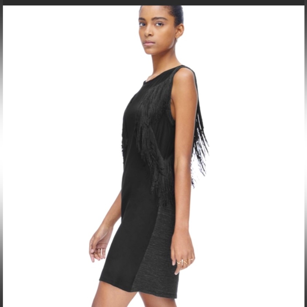 Rebecca Taylor Fringe Dress XS NWT Jersey Dress